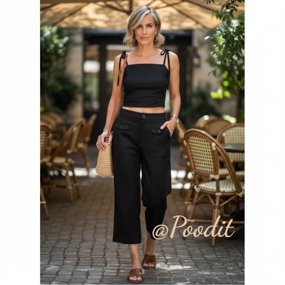 ALANIA two piece halter pant set M L